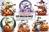 Cute Musician Ghost Clipart Bundle