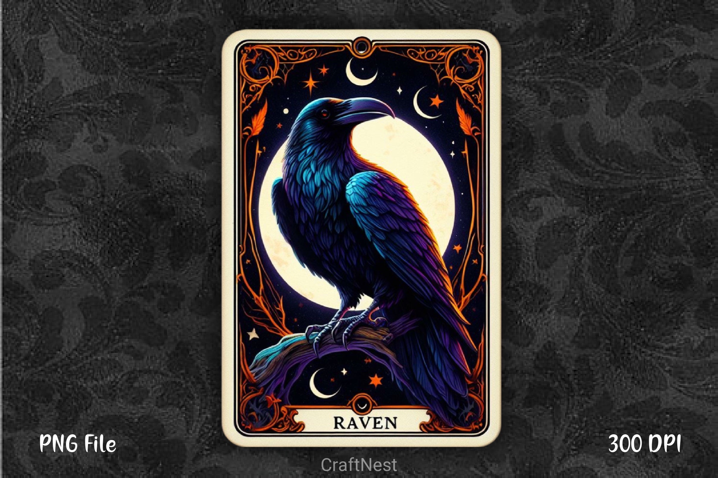 Raven Bird Tarot Card Clipart Bundle 18 - CraftNest - Digital Crafting and Art