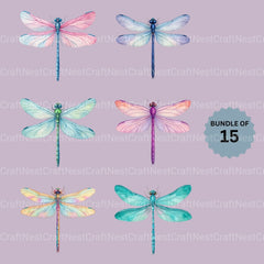 Dragonfly Clipart Bundle - CraftNest - Digital Crafting and Art