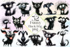 Funny Black Dogs Clipart Bundle