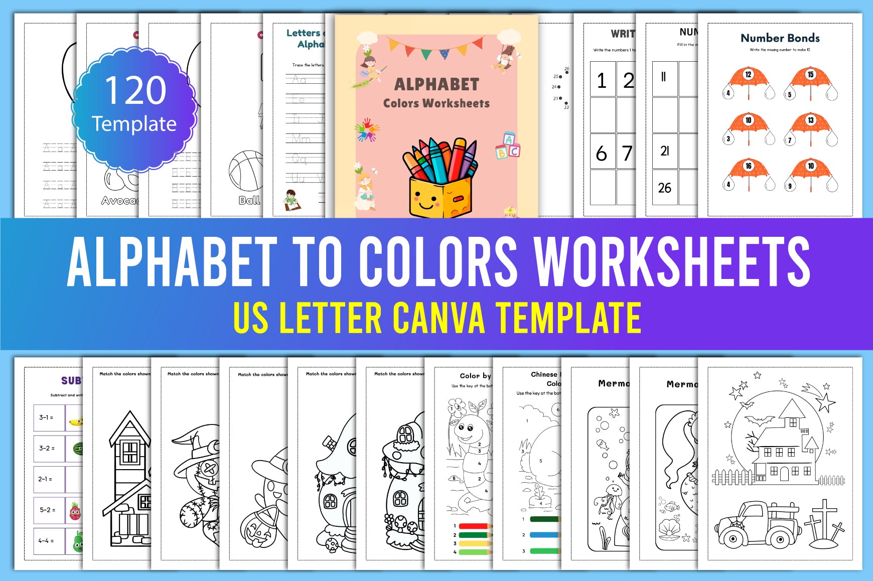 Alphabet to Colors Worksheets Guide