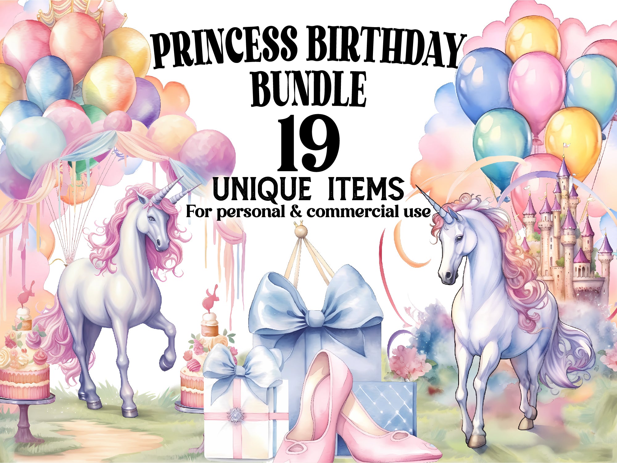 Princess Birthday Clipart - CraftNest