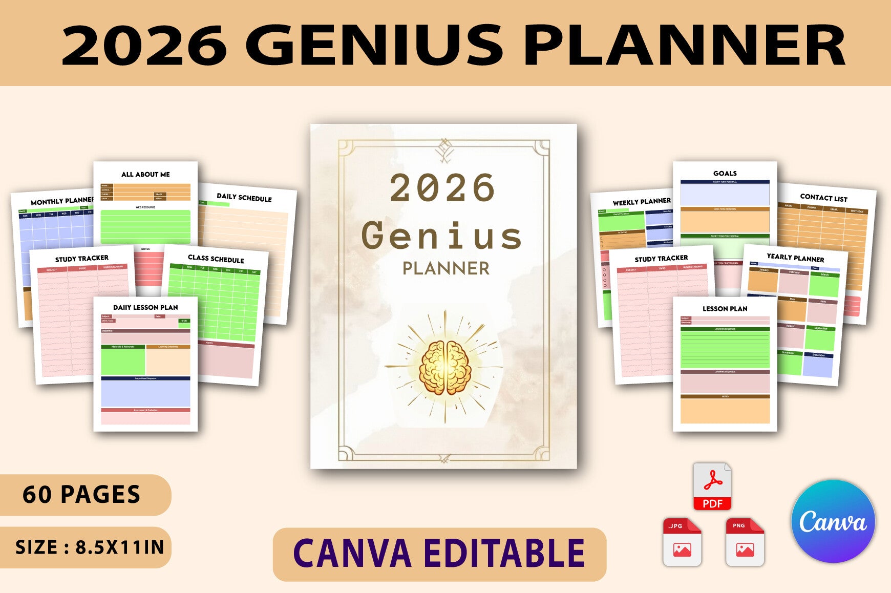 Genius Planner for Effective Organization