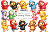 Funny Duck Clipart Bundle 2