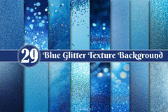 Blue Glitter Texture - CraftNest - Digital Crafting and Art