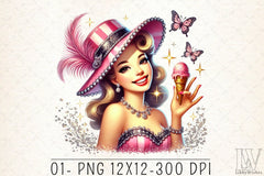 Mardi Gras Girl Clipart Bundle 3 - CraftNest - Digital Crafting and Art