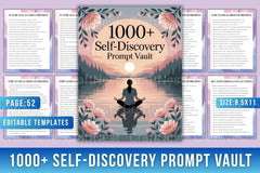 Self Discovery Prompt Vault - CraftNest - Digital Crafting and Art