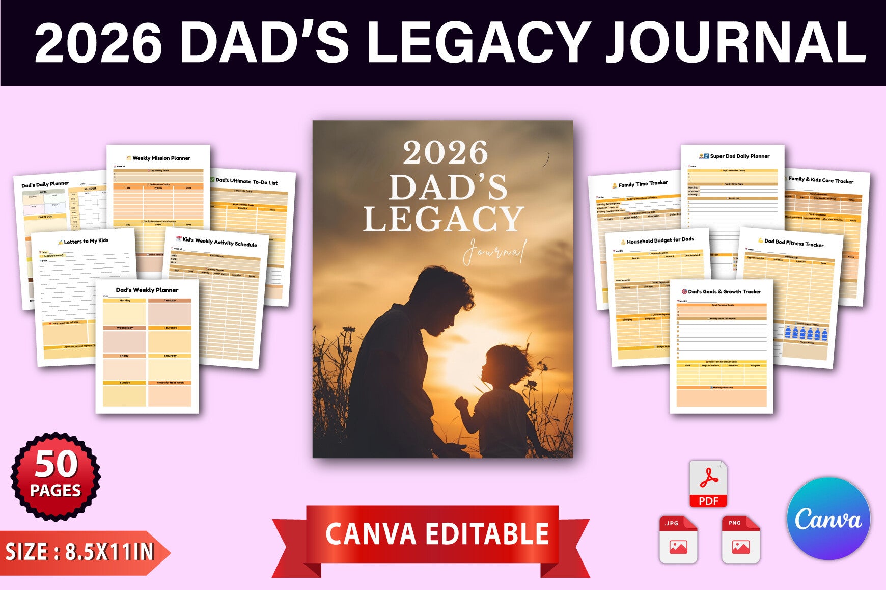 Dad Legacy Journal: Cherished Memories and Stories