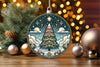 Stained Glass Christmas Tree Clipart Bundle