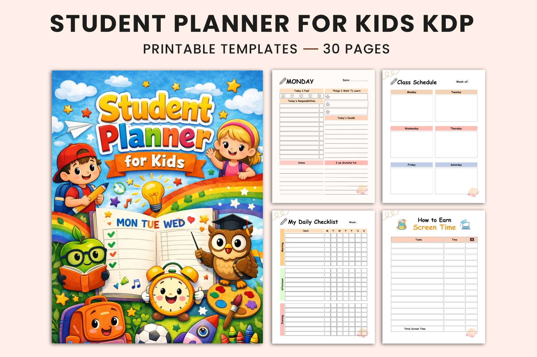 Student Kids Planner