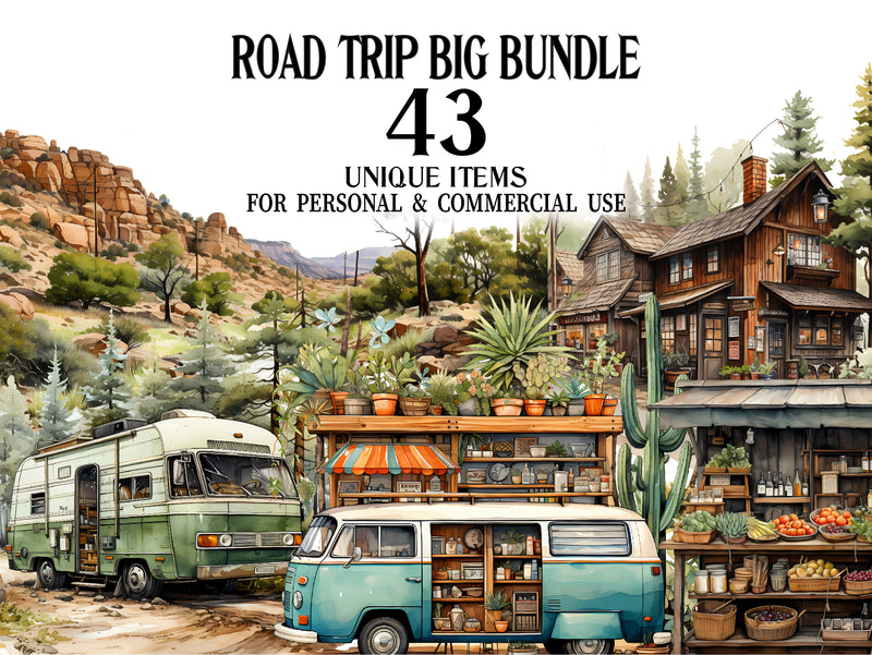 Road Trip Clipart - CraftNest