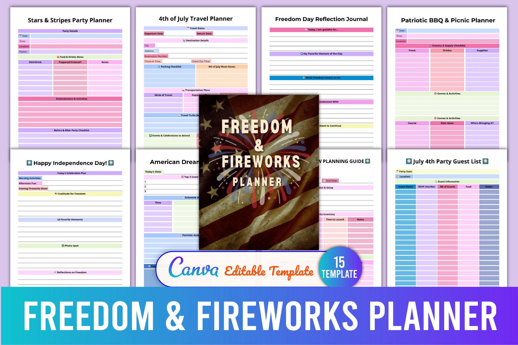 Freedom Fireworks Planner