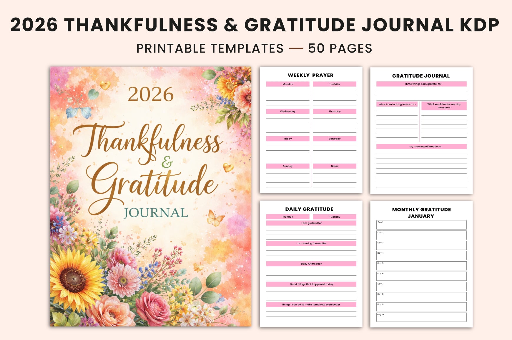 Thankfulness Gratitude Journal