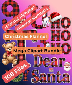 Christmas Flannel Clipart Bundle - CraftNest - Digital Crafting and Art