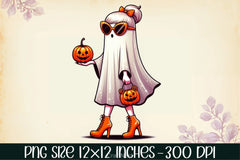 Cute Ghost Halloween Clipart Bundle 5 - CraftNest - Digital Crafting and Art