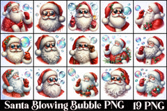 Santa Bubble Clipart Bundle - CraftNest - Digital Crafting and Art