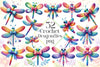 Crochet Dragonflies Clipart Bundle 2