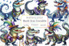 Mardi Gras Crocodile Clipart Bundle 7