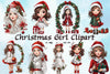 Christmas Girl Clipart Bundle