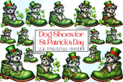 St. Patrick's Day Dog Shoes Clipart Bundle - CraftNest - Digital Crafting and Art