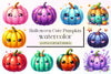 Halloween Cute Pumpkin Clipart Bundle 2