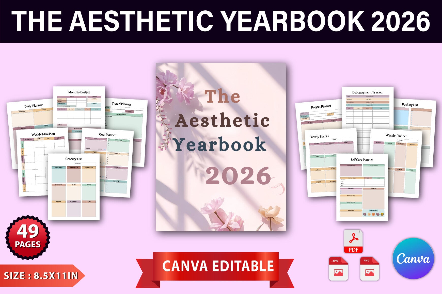 The Aesthetic Yearbook Planner