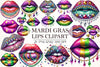 Mardi Gras Lips Clipart Bundle 5