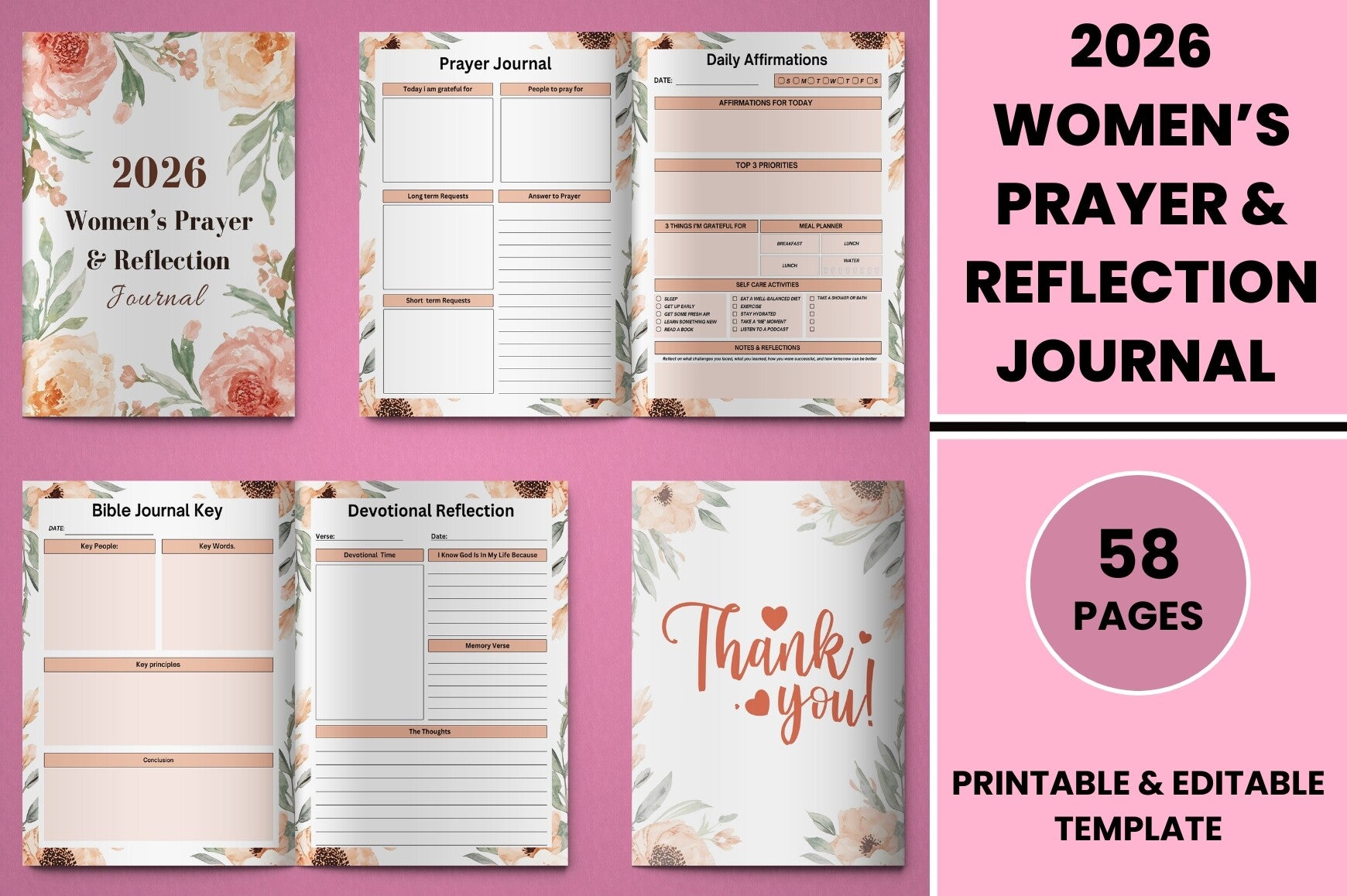 Women's Prayer Reflection Journal