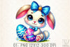 Easter Bunny Eggs Clipart Bundle