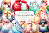Lovebirds Set Clipart Bundle
