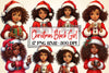 Christmas Black Girl Clipart Bundle 2