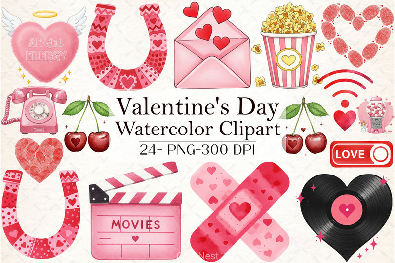 Valentine's Day Clipart Bundle  2 - CraftNest - Digital Crafting and Art
