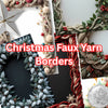 Christmas Faux Yarn Borders Clipart Bundle