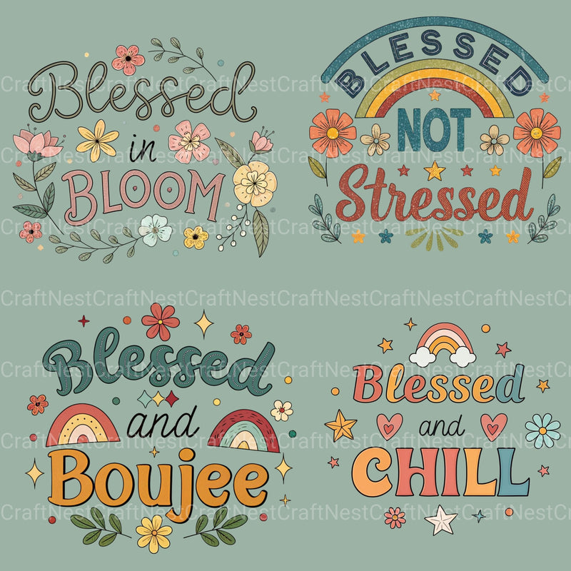 Blessed Quotes Clipart Bundle - CraftNest - Digital Crafting and Art