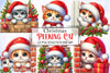 Christmas Cat Clipart Bundle 5