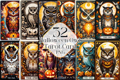 Halloween Owl Tarot Card Clipart Bundle - CraftNest - Digital Crafting and Art
