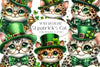 St Patrick's Cat Clipart Bundle