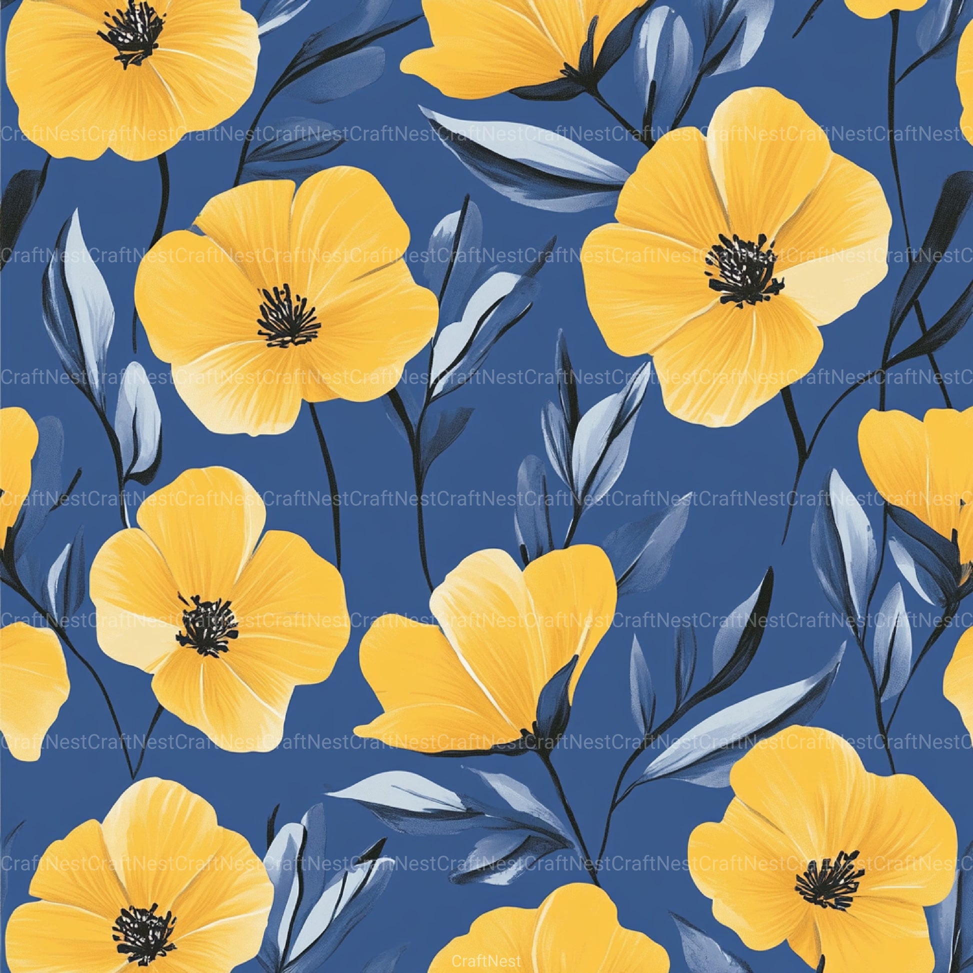 Floral Pattern Background Clipart Bundle 3 - CraftNest - Digital Crafting and Art