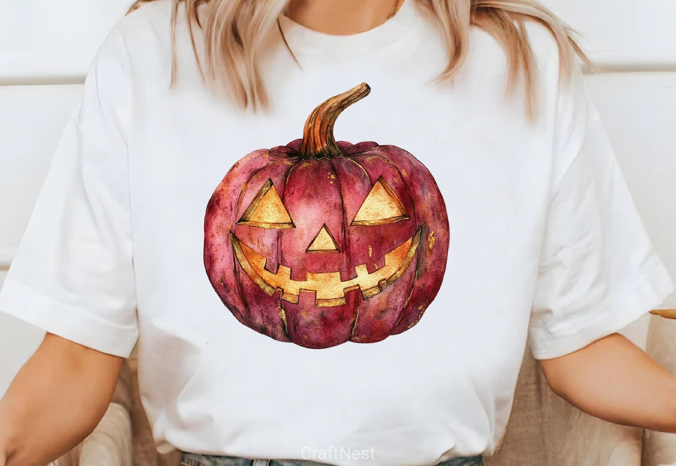 Burgundy Halloween Clipart Bundle - CraftNest - Digital Crafting and Art