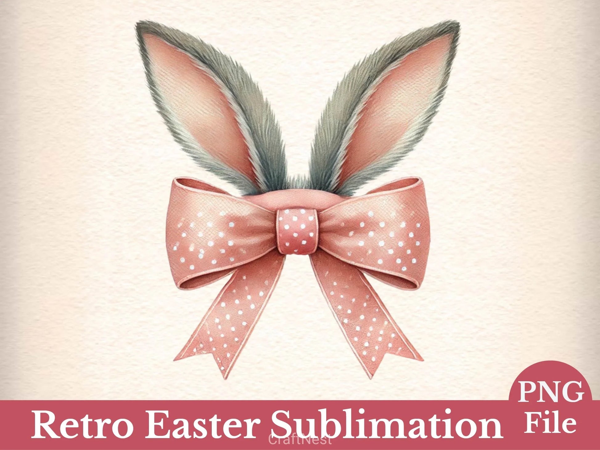 Retro Easter Clipart Bundle 2 - CraftNest - Digital Crafting and Art