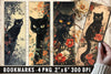 Black Cat Flower Clipart Bundle