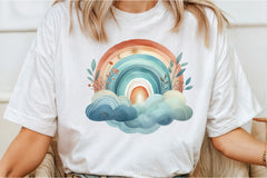 Boho Rainbow Clipart Bundle - CraftNest - Digital Crafting and Art