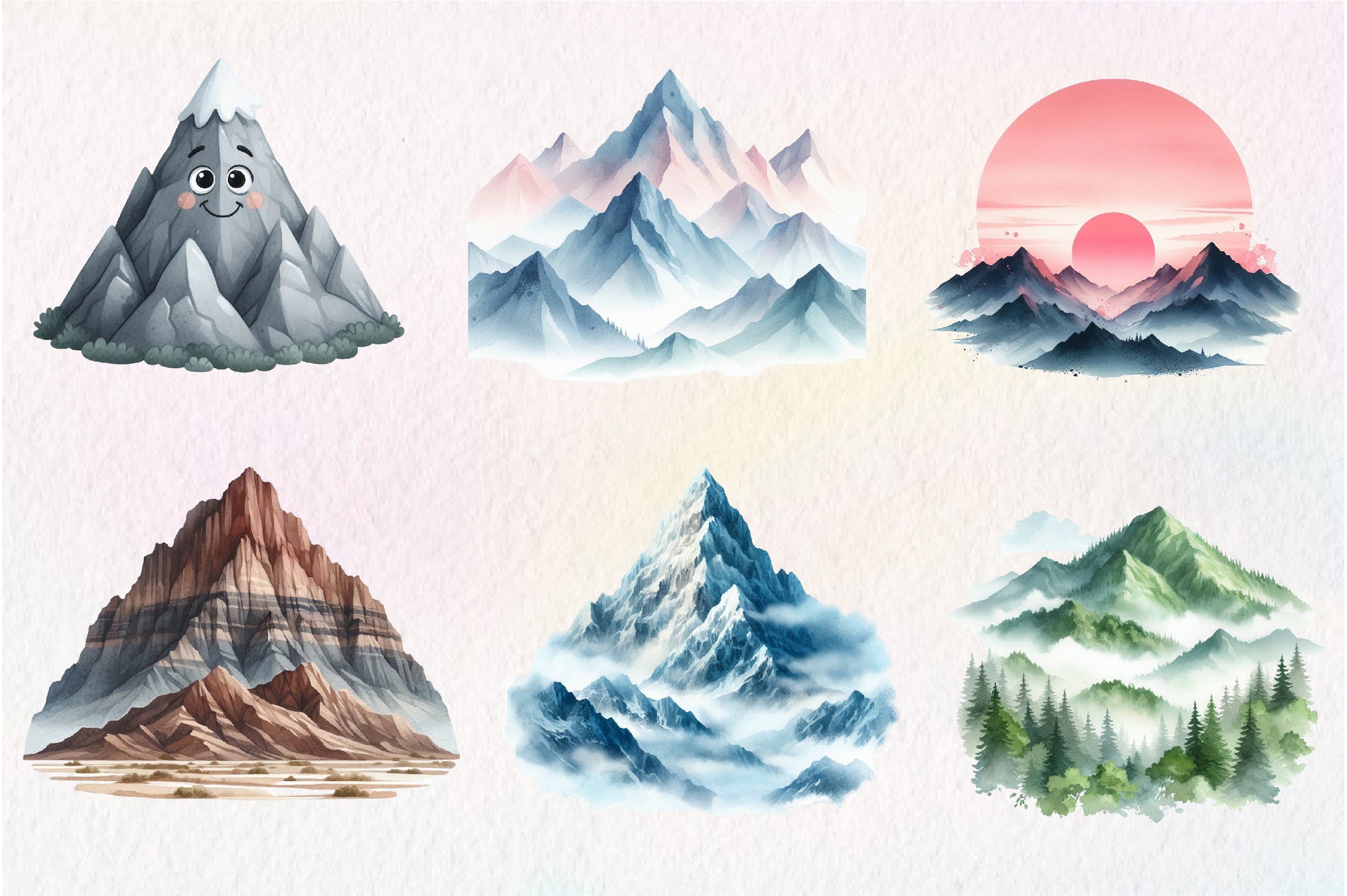 Mountain Clipart Bundle - CraftNest - Digital Crafting and Art