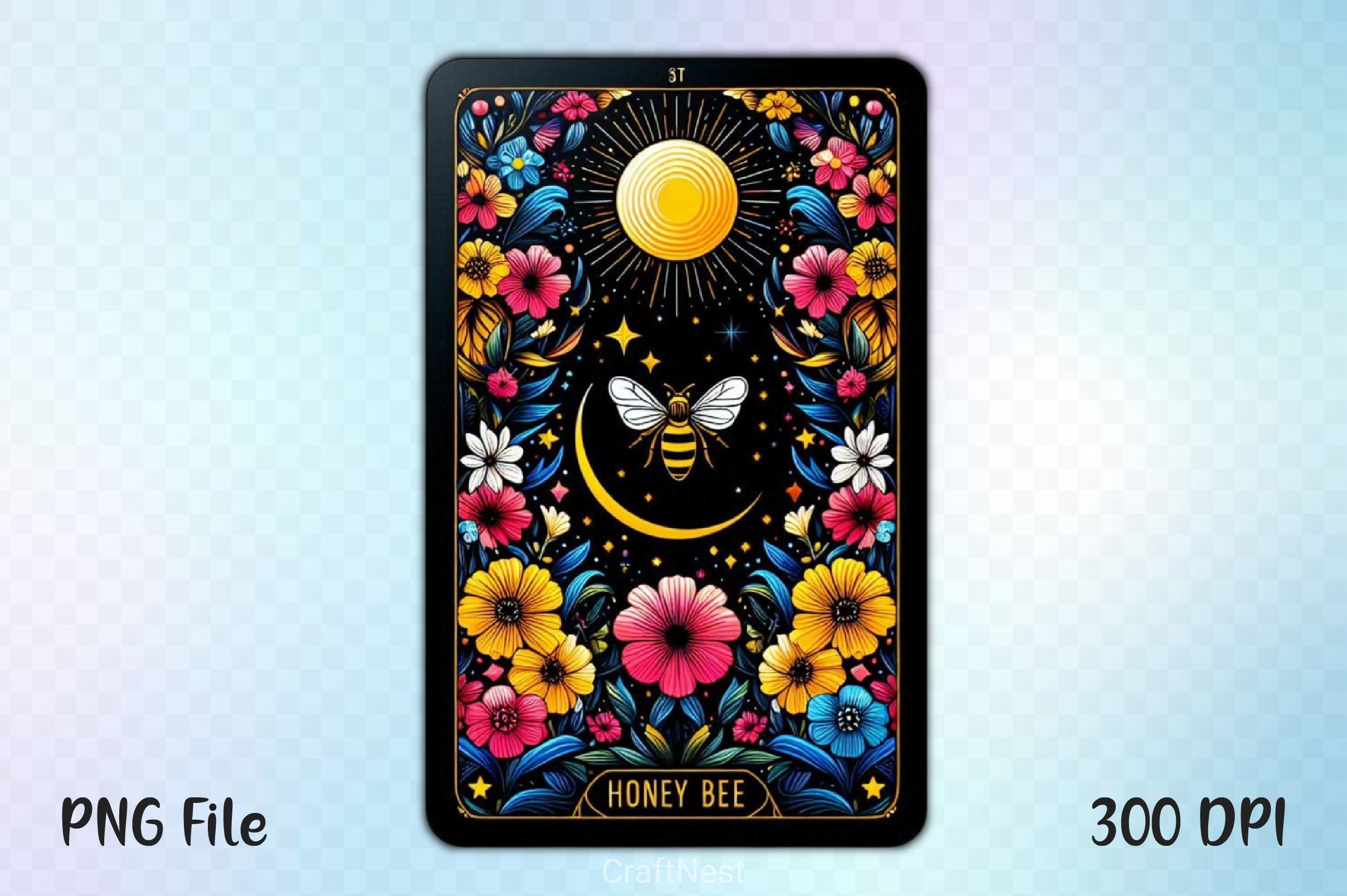 Honey Bee Tarot Card Clipart Bundle 19 - CraftNest - Digital Crafting and Art