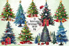 Christmas Tree Clipart Bundle