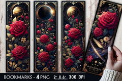 Red Rose Bookmarks Bookmark Junk Journal - CraftNest - Digital Crafting and Art