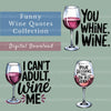 Wine Quotes Clipart Bundle