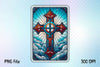 Stained Glass Cross Tarot Card Clipart Bundle 8