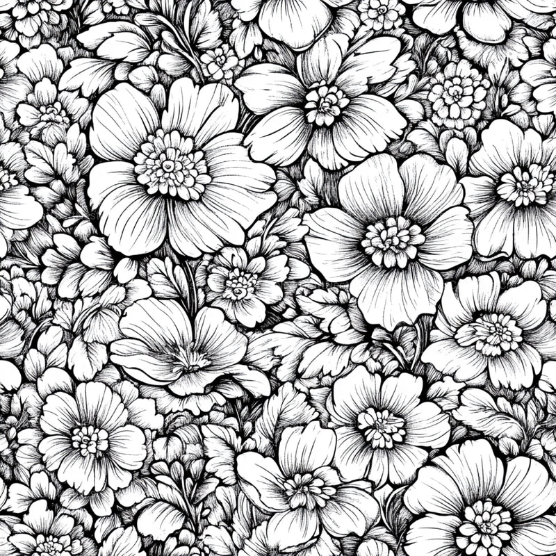 Shabby Chic Flowers Seamless Patterns Digital Paper - CraftNest - Digital Crafting and Art