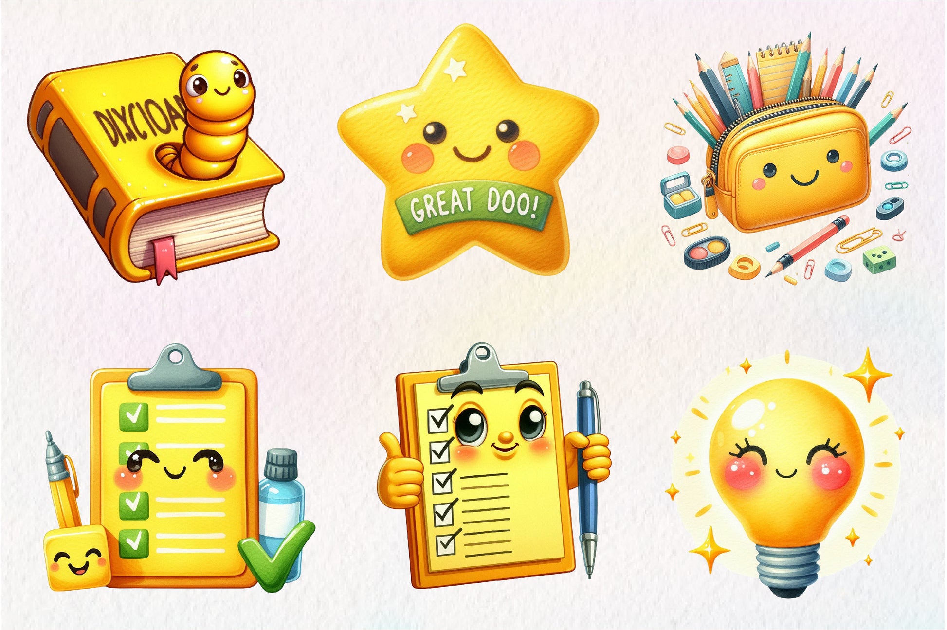 Cute Back To School Clipart Bundle - CraftNest - Digital Crafting and Art